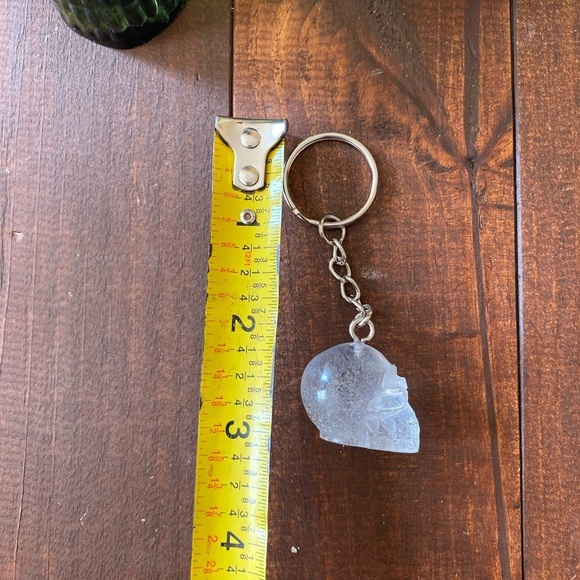 Handmade Resin Clear Bubble Skull 3” Keychain Gothic Backpack Bag Charm NEW - Picture 7 of 9